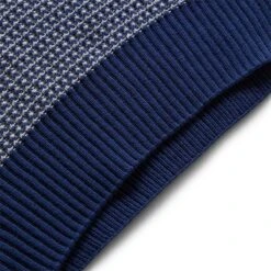 Fred Perry TWO COLOUR TEXTURE KNIT HENLEY -Hot Sale Clothing Store FREDPERRYTWOCOLOURTEXTUREKNITHENLEYFRENCHNAVYSK4800 5