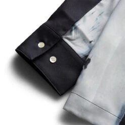 BRUSH BUTTON UP -Hot Sale Clothing Store IISEBRUSHBUTTONUPBLACKWHITEMFW22 02 02 4