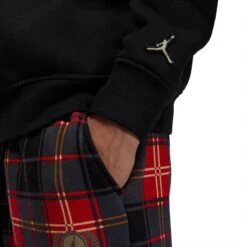 Air Jordan ESSENTIAL HOLIDAY PLAID FLEECE CREW 9 Air Jordan ESSENTIAL HOLIDAY PLAID FLEECE CREW -Hot Sale Clothing Store JordanBrandESSHOLPLDFLCCREWBLACKRATTANSDV1574 010 4