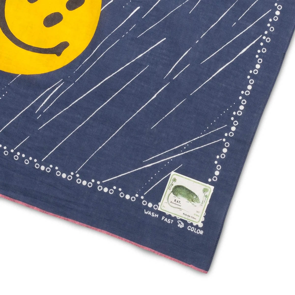 FASTCOLOR SELVEDGE BANDANA (RAIN SMILE) 5 FASTCOLOR SELVEDGE BANDANA (RAIN SMILE) - Image 3