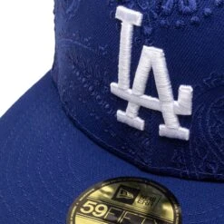 NEW ERA 59FIFTY LOS ANGELES DODGERS SWIRL FITTED CAP -Hot Sale Clothing Store NewEra5950MLBSWIRL12763LOSDODOTCBLUE760288093 4