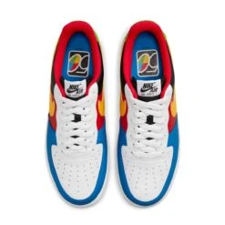 Nike X UNO AIR FORCE 1 '07 QS -Hot Sale Clothing Store NikexUnoAirForce1WHITEYELLOWZEST UNIVERSITYREDDC8887 100 4