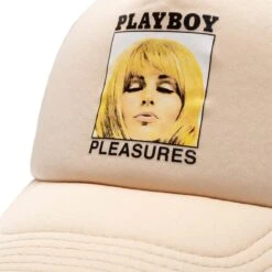 Pleasures X PLAYBOY MAGAZINE TRUCKER HAT -Hot Sale Clothing Store PleasuresXPLAYBOYMAGAZINETRUCKERHATTANOSP22PB045 TAN 4