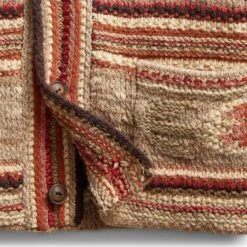 HAND-KNIT MIXED STICHES SHAWL CARDIGAN -Hot Sale Clothing Store RRLHAND KNITMIXEDSTICHESSHAWLCARDIGANTANMULTIM782857187001 4