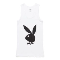 Pleasures X PLAYBOY TANK TOP (2 PACK) -Hot Sale Clothing Store pleasuresXPLAYBOYTANKTOP 2PACK WHITESP22PB031 WHITE 3